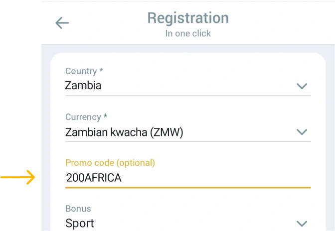 Discover where it is stated Promo Code Melbet betapk Zambia