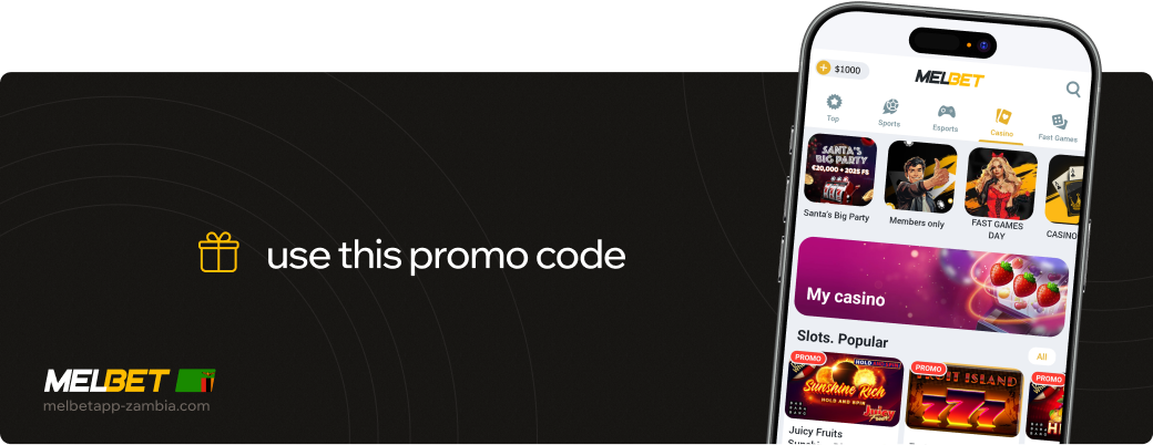 Use this promo code Melbet betapk Zambia